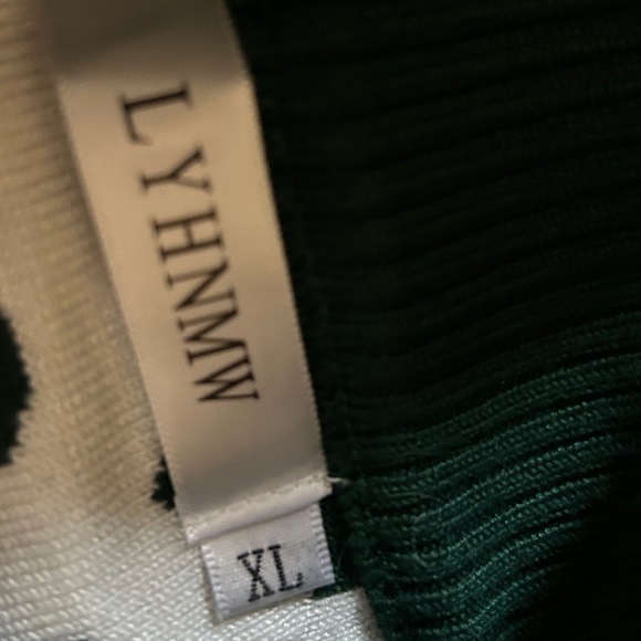 Ugly Christmas Sweater Reindeer Hearts Green/Red/White XL - Picture 11 of 12